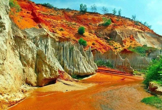 Fairy Stream Mui Ne colorful sand cliffs